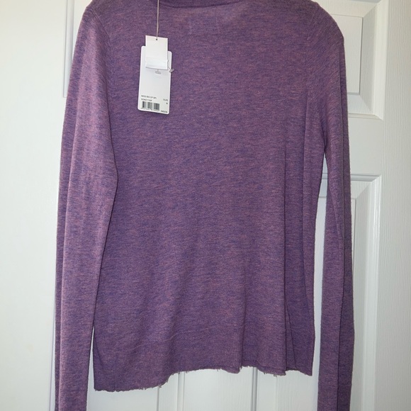 Zadig & Voltaire Purple Cashmere Amour Sweater - Picture 2 of 3